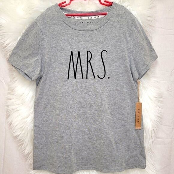 Rae Dunn MRS. Grey tshirt size Small - Picture 1 of 12